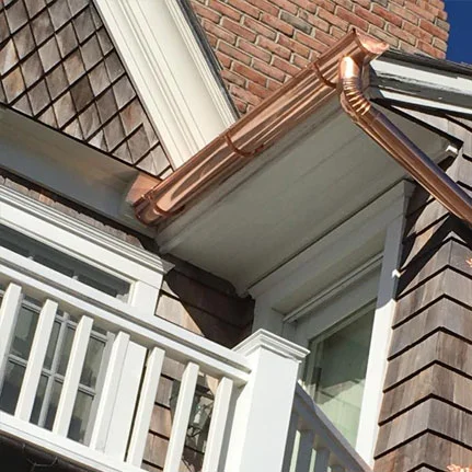 copper gutter installation Speonk ny